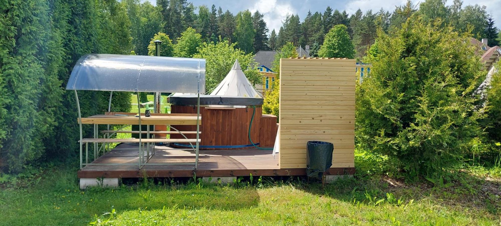 Glamping Fluffy Horns - Glempings Pukainie Ragi Hotel Plieņciems Exterior foto